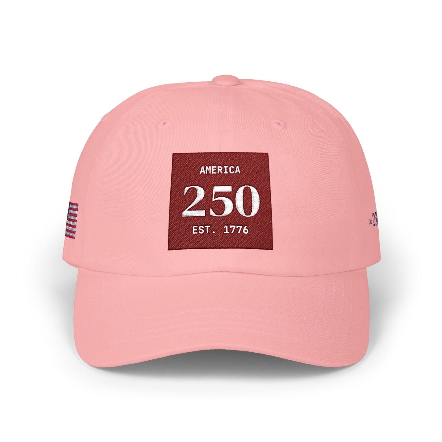 America 250 Dad Cap - 'Est. 1776' - USA Flag - 2026 Embroidered Baseball Hat