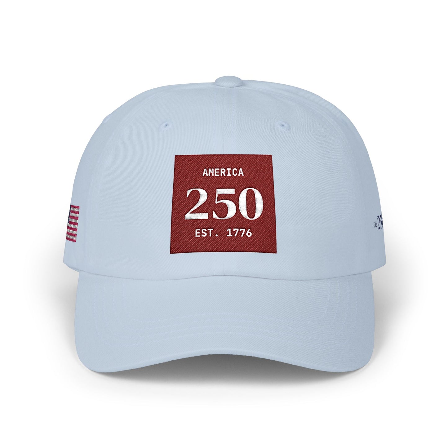 America 250 Dad Cap - 'Est. 1776' - USA Flag - 2026 Embroidered Baseball Hat