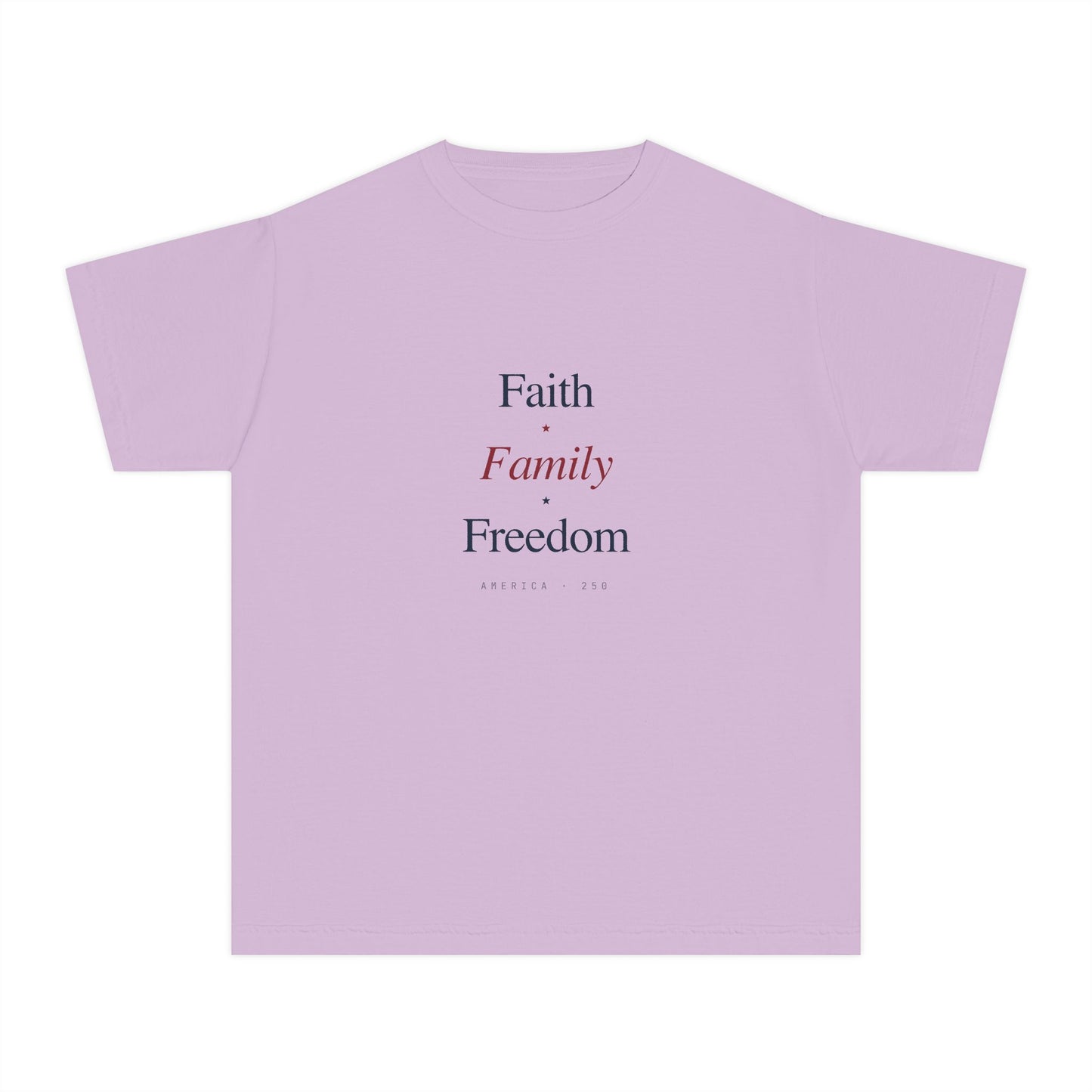 Youth Tee – "Faith Family Freedom" T‑Shirt