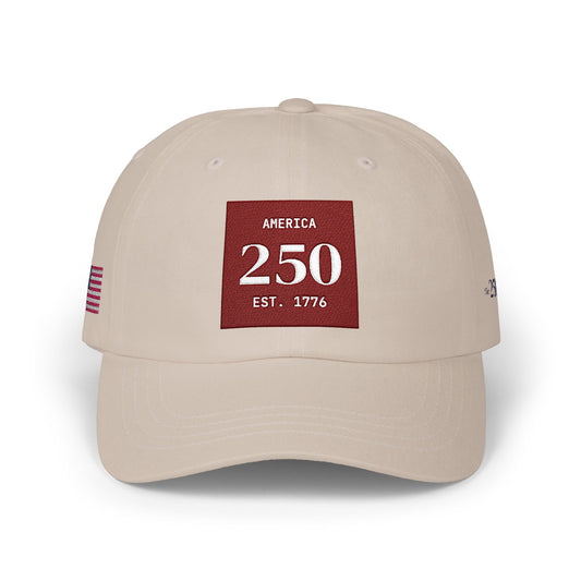 America 250 Dad Cap - 'Est. 1776' - USA Flag - 2026 Embroidered Baseball Hat
