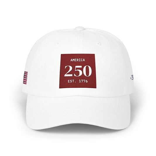 America 250 Dad Cap - 'Est. 1776' - USA Flag - 2026 Embroidered Baseball Hat
