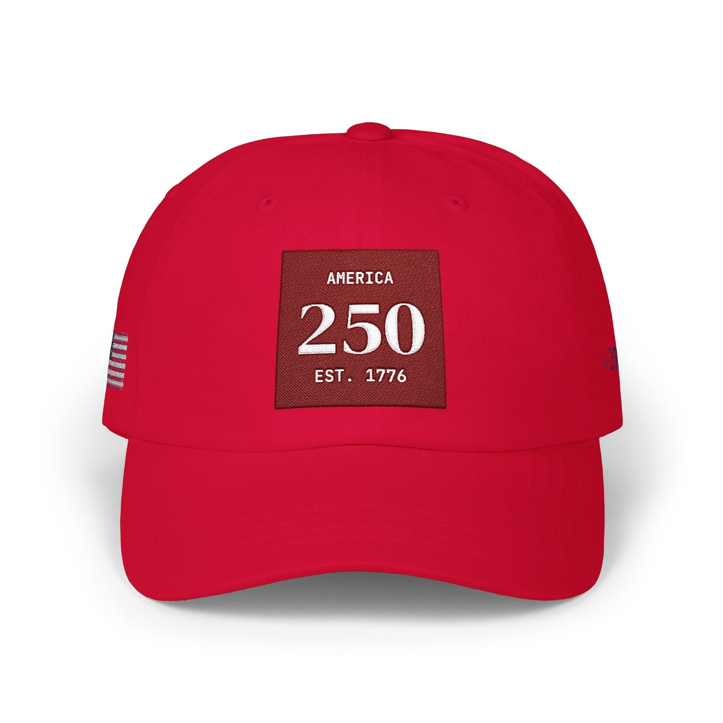 America 250 Dad Cap - 'Est. 1776' - USA Flag - 2026 Embroidered Baseball Hat