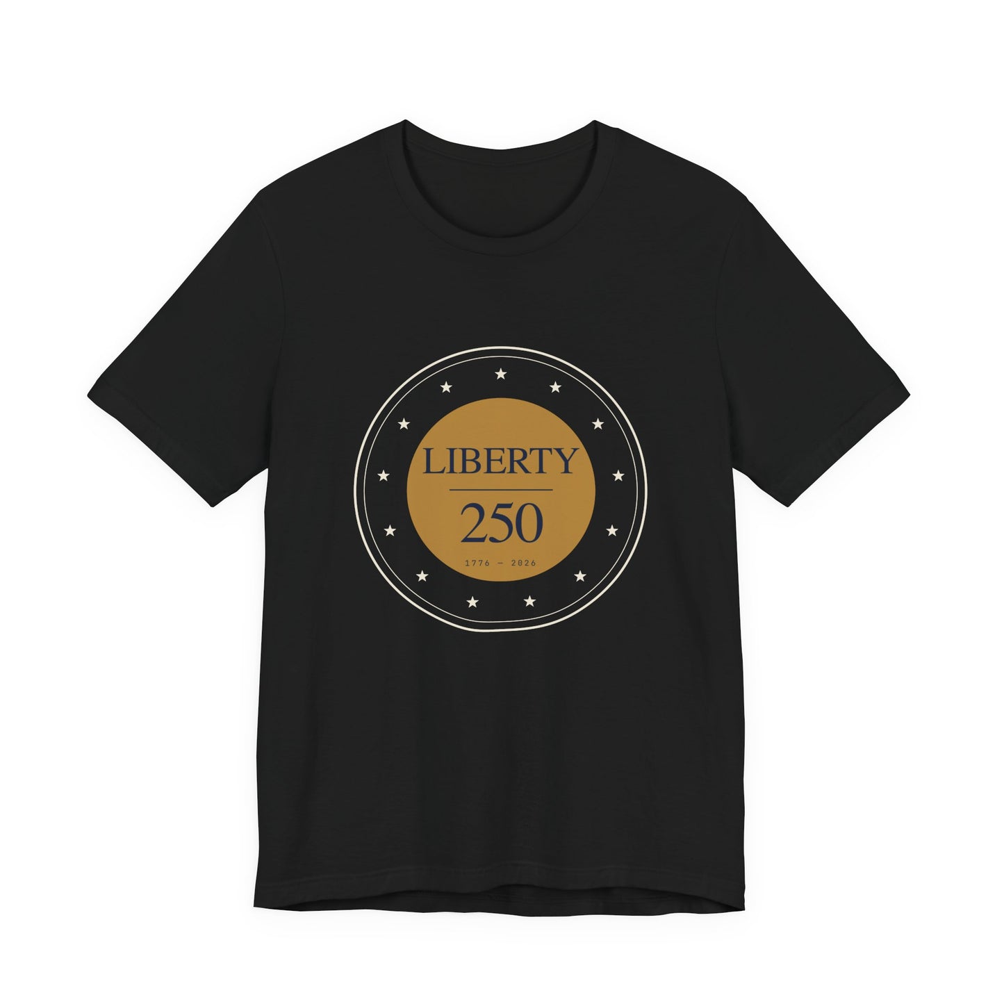 Liberty 250 Commemorative Dark and Gold Tee