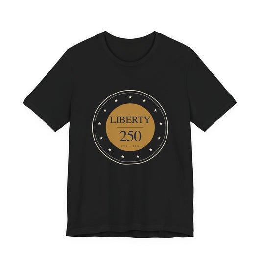 Liberty 250 Commemorative Dark and Gold Tee