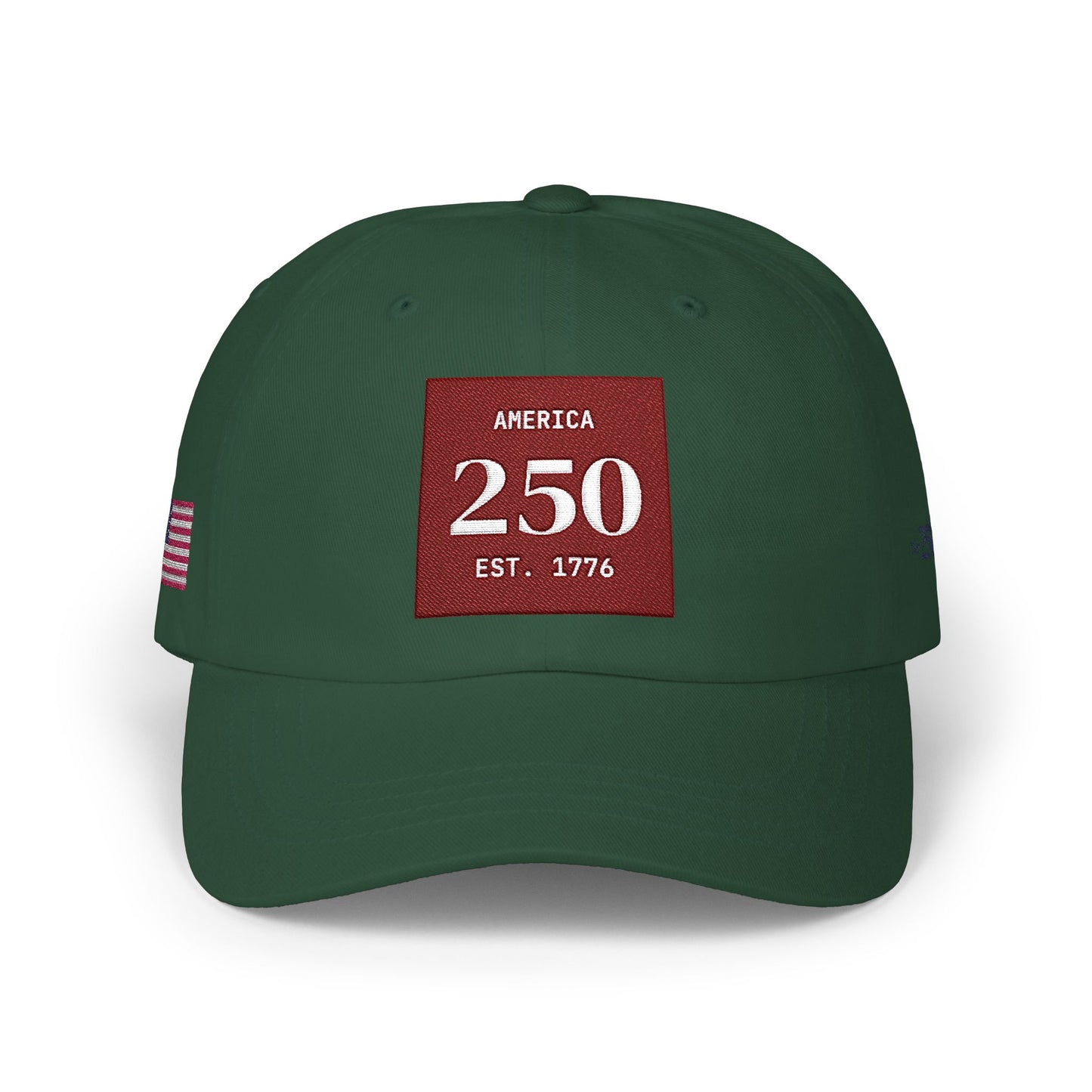 America 250 Dad Cap - 'Est. 1776' - USA Flag - 2026 Embroidered Baseball Hat